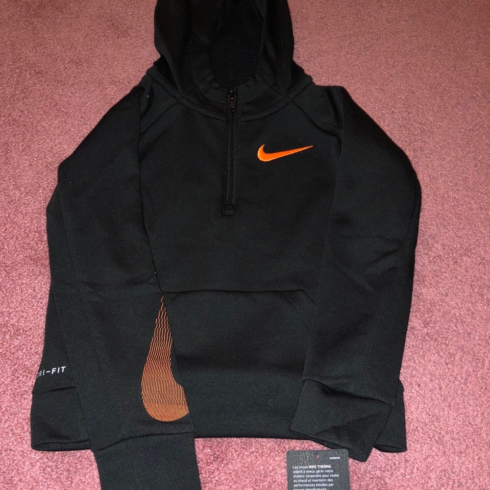 Brand new black and orange hoodie